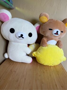 BUNDLE OF TWO BNWT Rilakumma A Basketful of Lemons 16” Plush Dolls